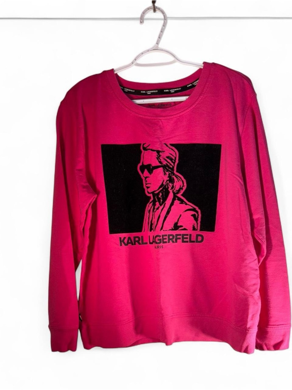 Karl Lagerfeld Hot Pink Long Sleeve Logo